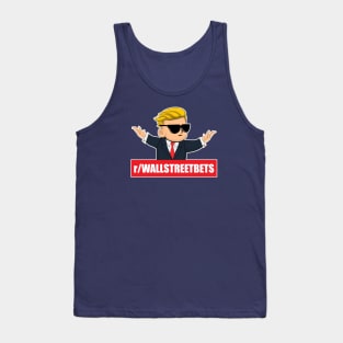 Reddit Wallstreetbets WSB - Diamond Hands Tendies - Stonks To The Moon Tank Top